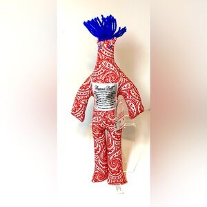 NWT Dammit Doll Red Paisley